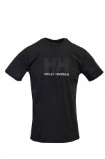 HH LOGO T-SHIRT 981 ebony melange vel. M